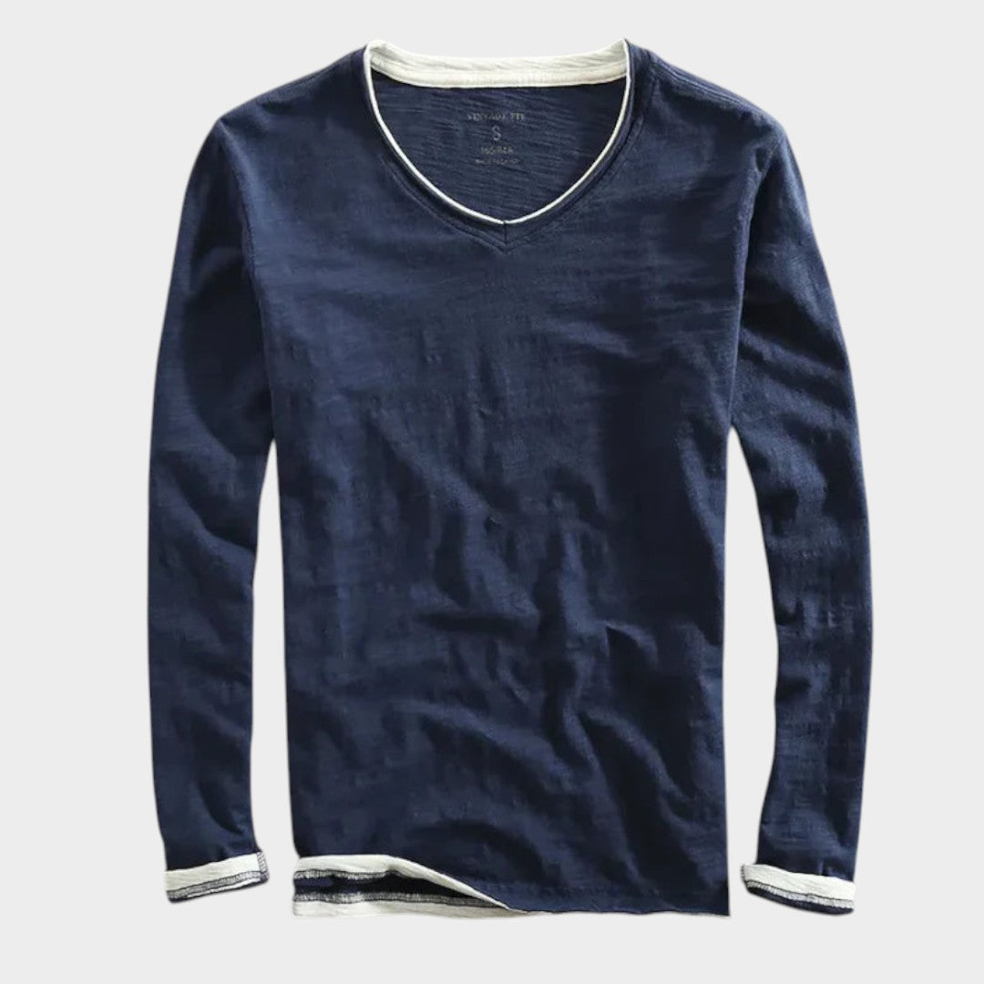 Mario | Camisa de algodón de manga larga